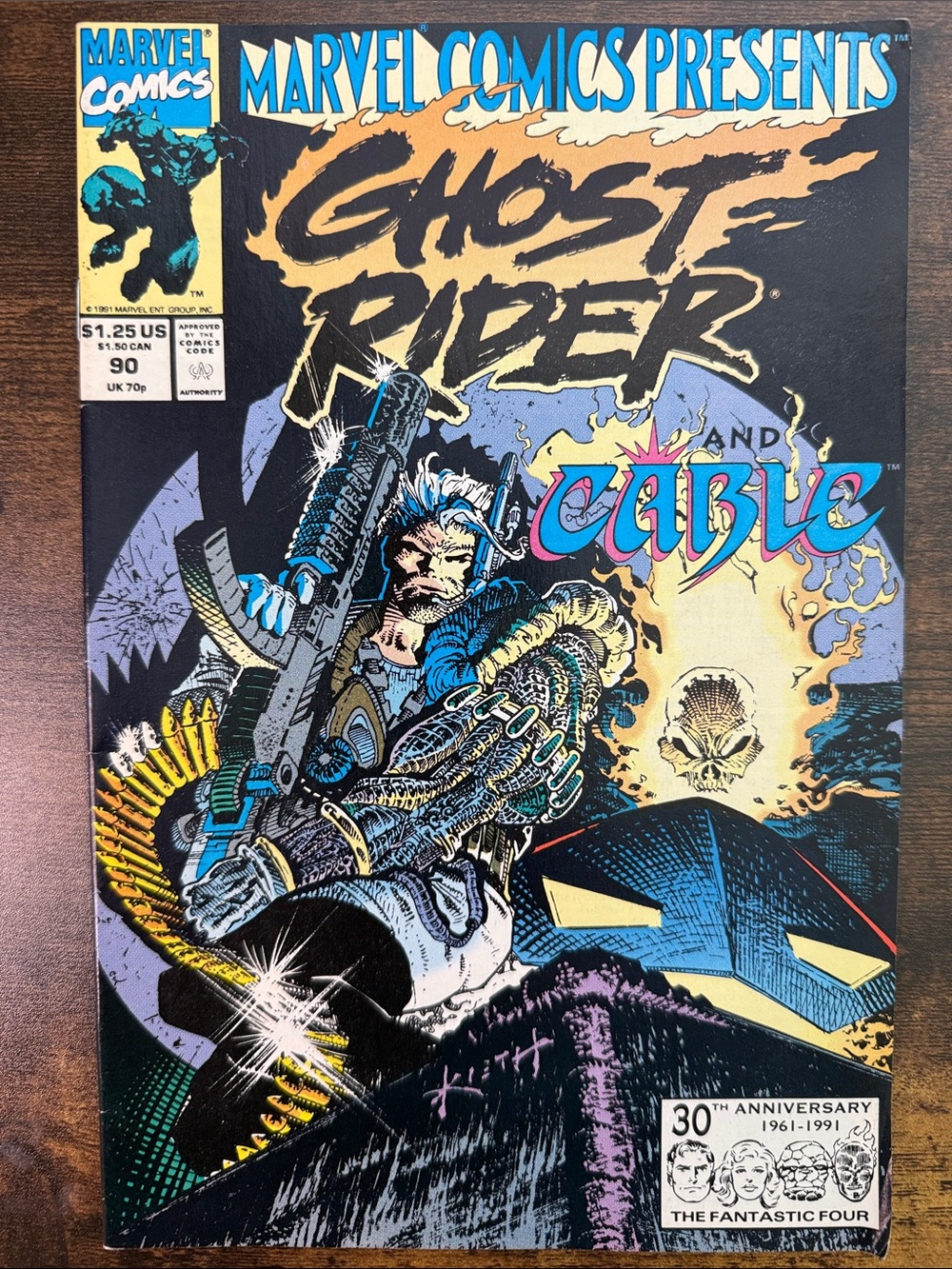 Marvel Cable Ghostrider Wolverine double issue comic 1991